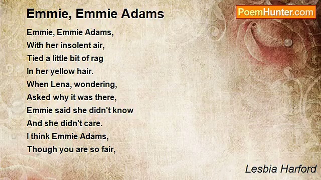 Lesbia Harford - Emmie, Emmie Adams