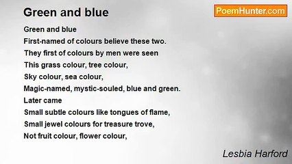 Lesbia Harford - Green and blue