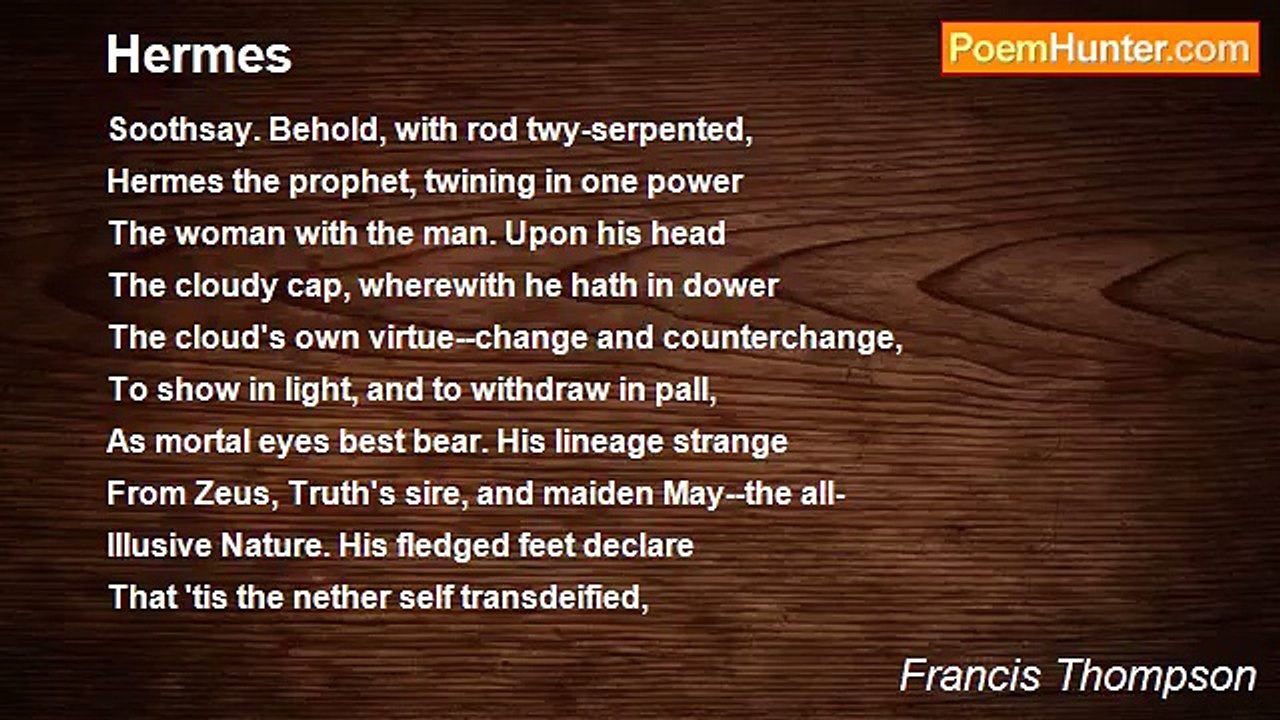 Francis Thompson - Hermes