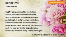 Caroline Elizabeth Sarah Norton - Sonnet VIII