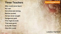 Lesbia Harford - Three Teachers