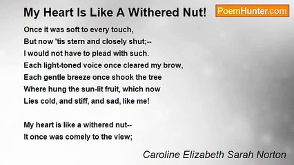 Descargar video: Caroline Elizabeth Sarah Norton - My Heart Is Like A Withered Nut!