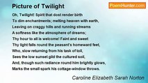 Caroline Elizabeth Sarah Norton - Picture of Twilight