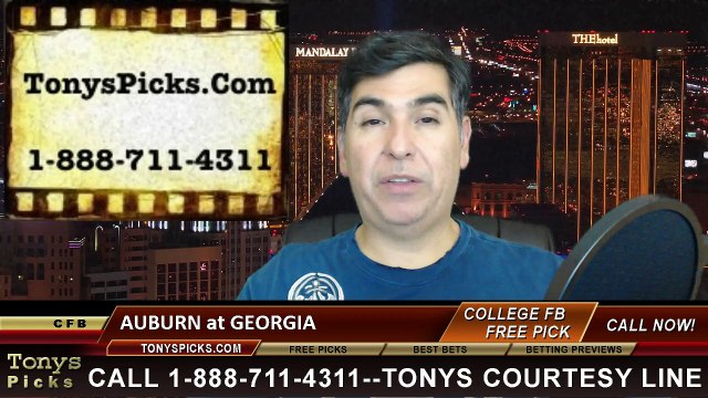 Georgia Bulldogs vs. Auburn Tigers Free Pick Prediction NCAA College Football Odds Preview 11-15-2014