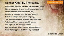 Charlotte Smith - Sonnet XXIV. By The Same.