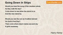 Harry Kemp - Going Down In Ships