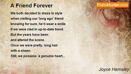 Joyce Hemsley - A Friend Forever