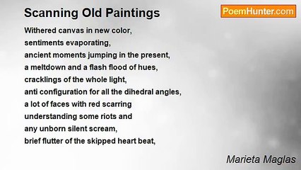 Marieta Maglas - Scanning Old Paintings