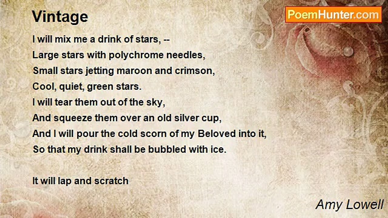 Amy Lowell - Vintage
