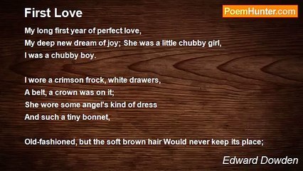 Edward Dowden - First Love