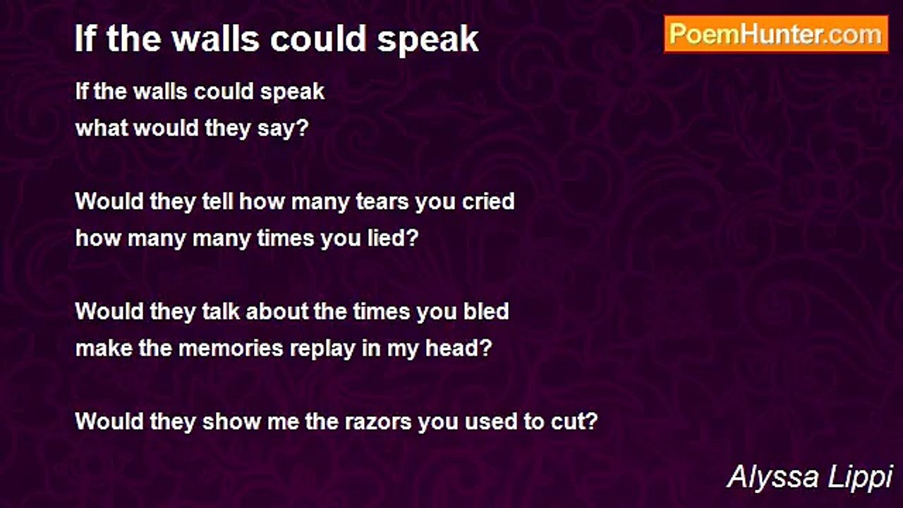 Alyssa Lippi - If the walls could speak