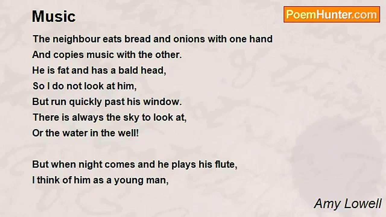 Amy Lowell - Music