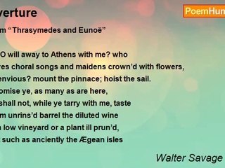 Walter Savage Landor - Overture