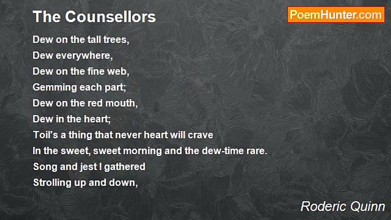 Roderic Quinn - The Counsellors