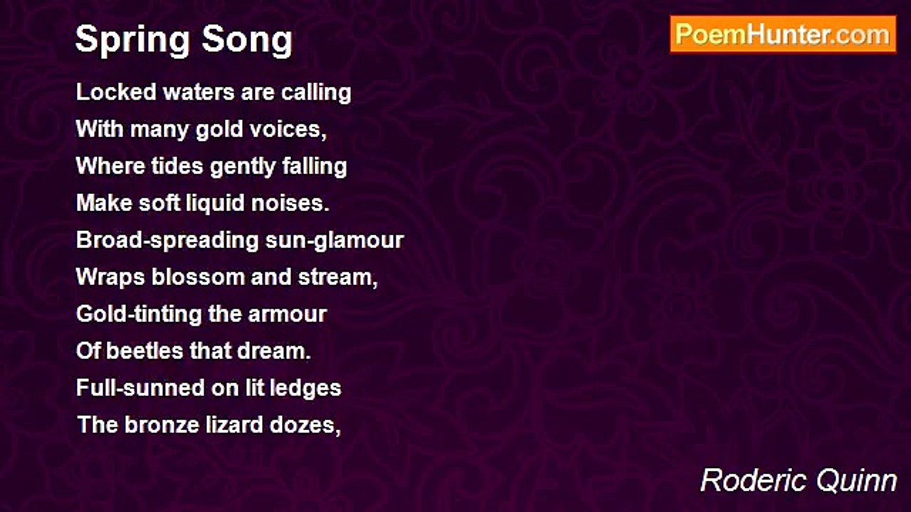 Roderic Quinn - Spring Song