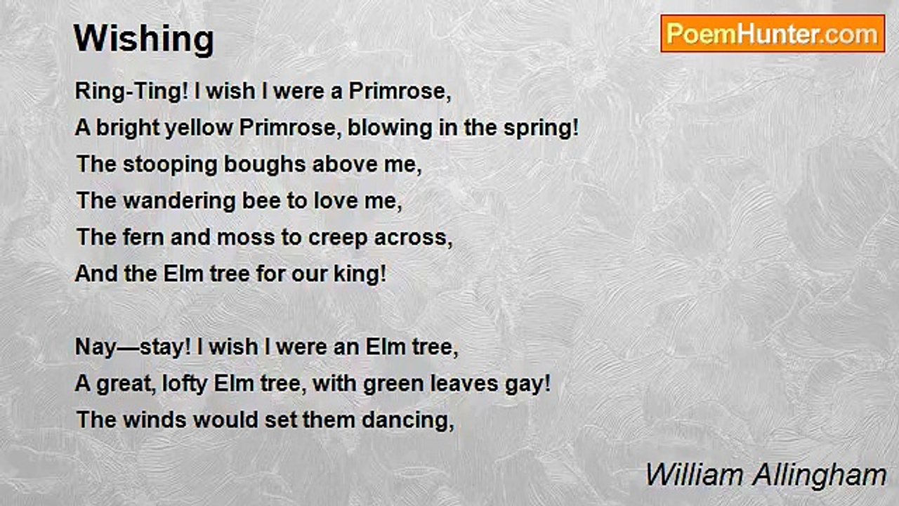 William Allingham - Wishing