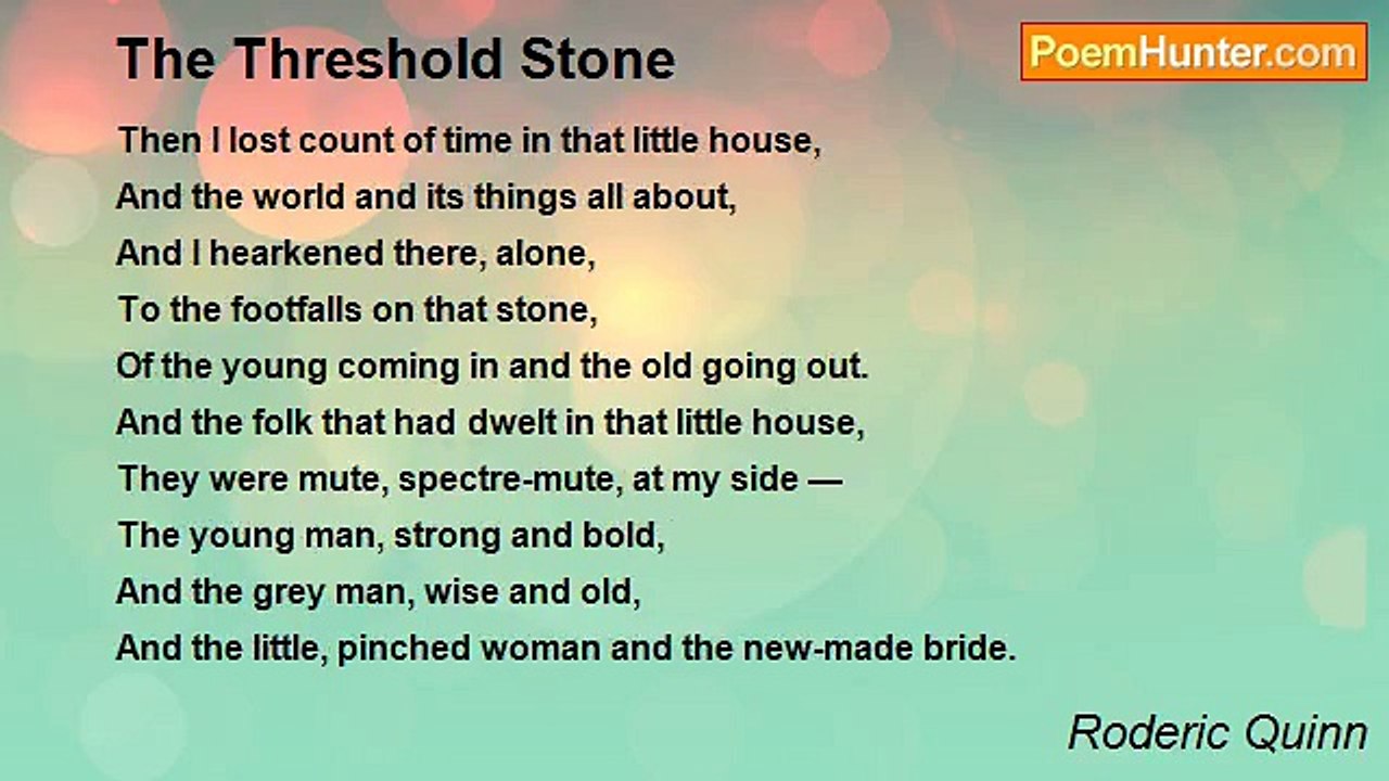 Roderic Quinn - The Threshold Stone