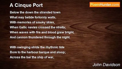 John Davidson - A Cinque Port