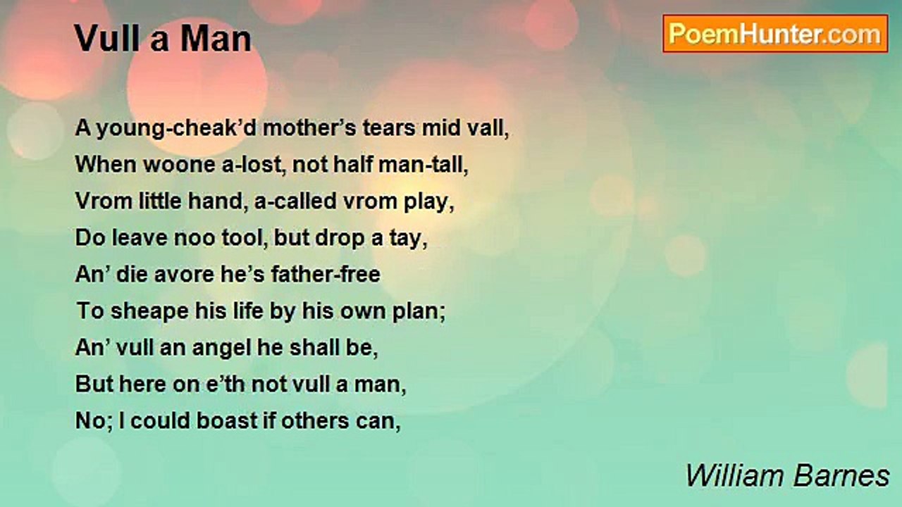 William Barnes - Vull a Man