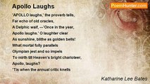 Katharine Lee Bates - Apollo Laughs