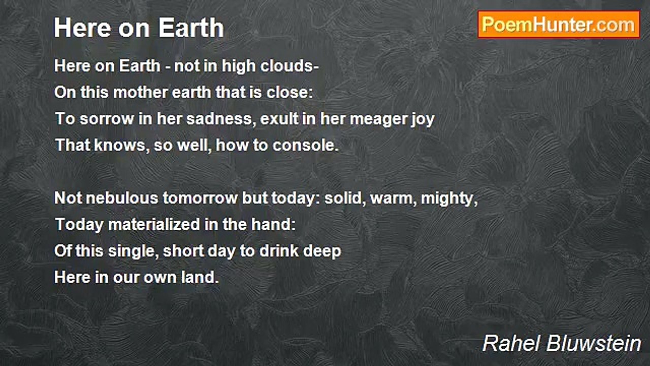 Rahel Bluwstein - Here on Earth