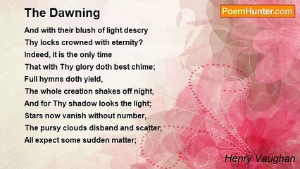 Henry Vaughan - The Dawning