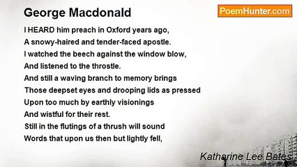 Katharine Lee Bates - George Macdonald