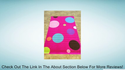 5x8 Modern Oriental Geometric Round Kids Carpet Area Rug Actual 4'5x6'9 (Fv2) Review