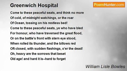 William Lisle Bowles - Greenwich Hospital