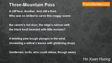 Ho Xuan Huong - Three-Mountain Pass