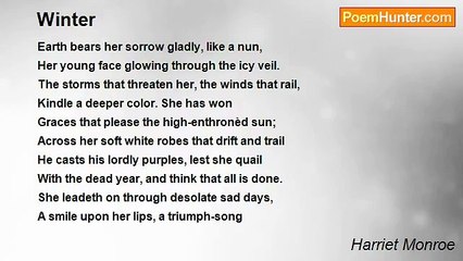 Harriet Monroe - Winter