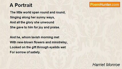 Harriet Monroe - A Portrait