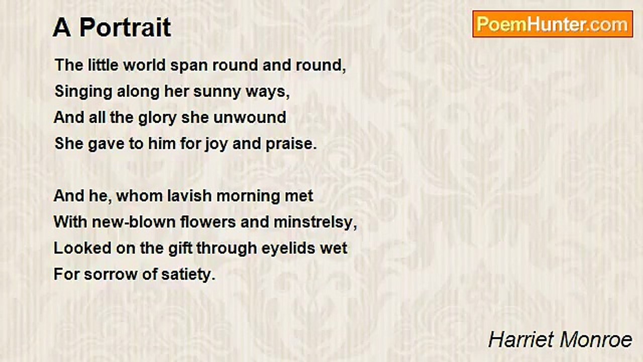 Harriet Monroe - A Portrait