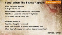 Thomas Parnell - Song: When Thy Beauty Appears