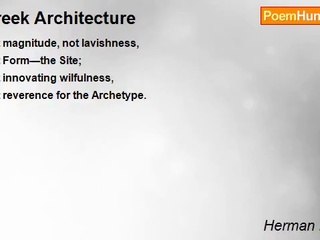 Herman Melville - Greek Architecture