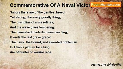 Herman Melville - Commemorative Of A Naval Victory