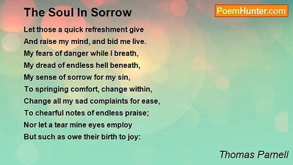 Thomas Parnell - The Soul In Sorrow