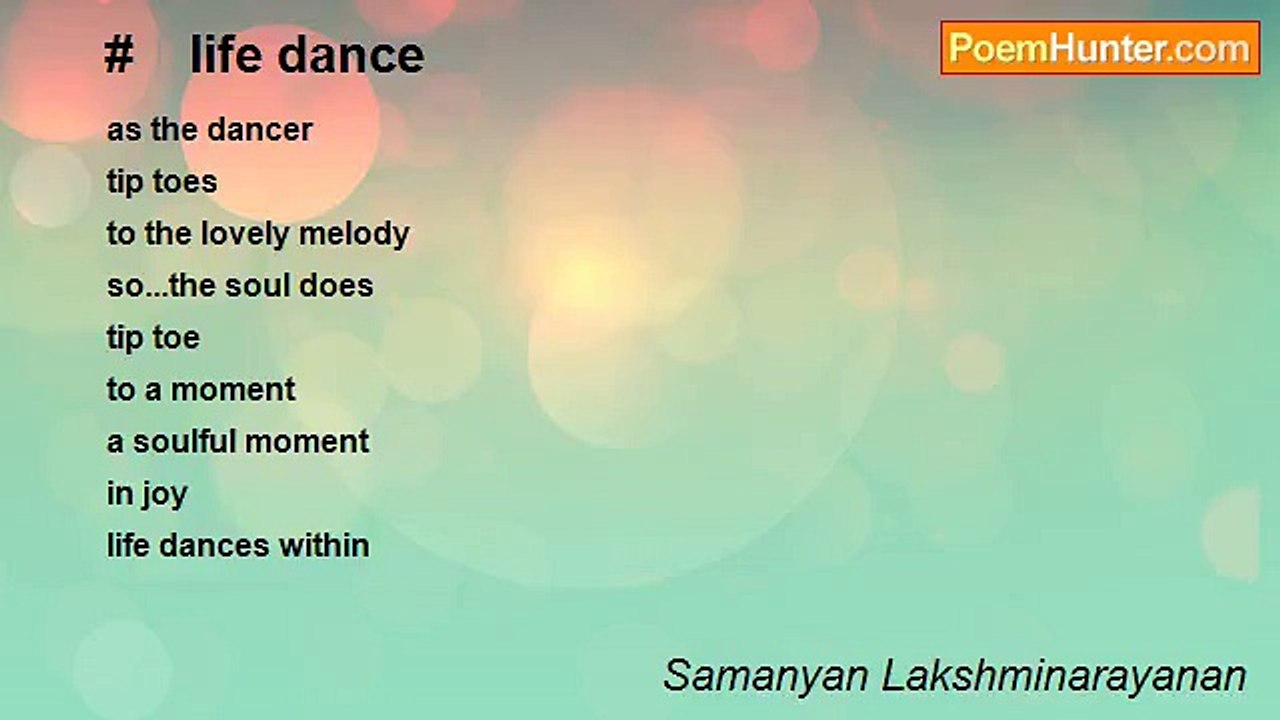 Samanyan Lakshminarayanan - #    life dance