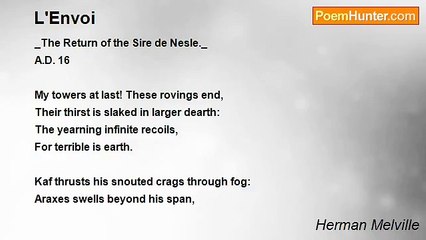Herman Melville - L'Envoi