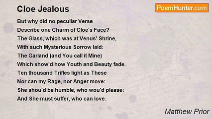 Matthew Prior - Cloe Jealous