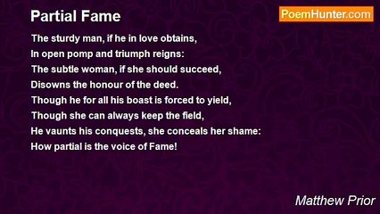 Matthew Prior - Partial Fame