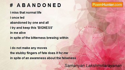 Samanyan Lakshminarayanan: The Heartfelt Struggle of Lost Normalcy 💔