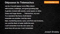 Joseph Brodsky - Odysseus to Telemachus