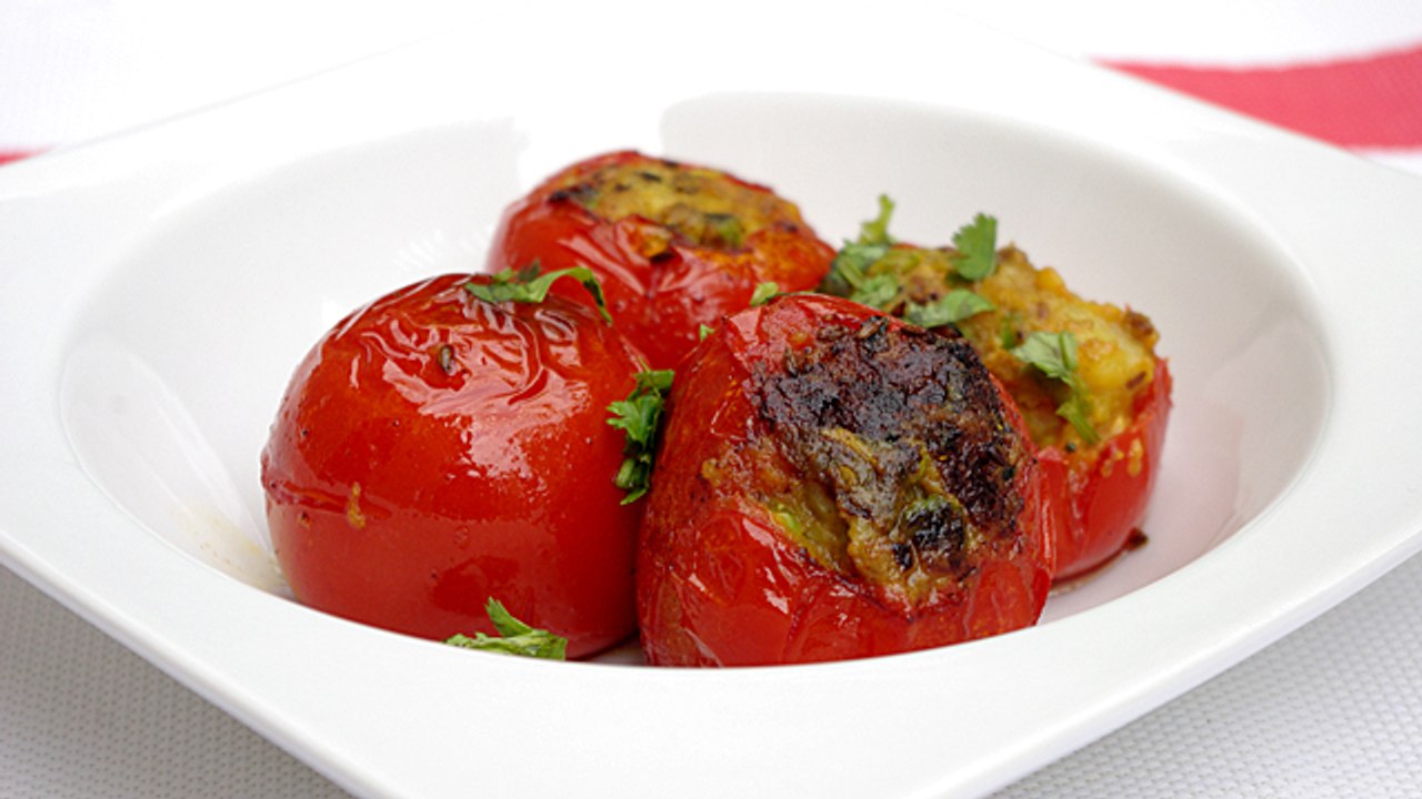 Tomates farcies indiennes végétariennes