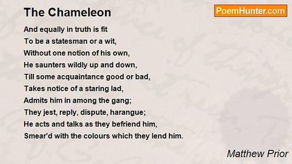 Matthew Prior - The Chameleon