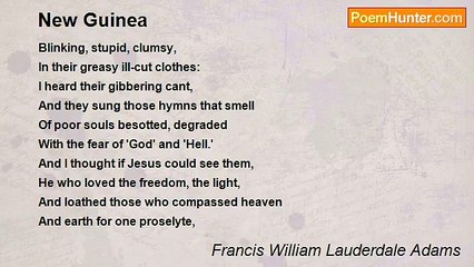 Francis William Lauderdale Adams - New Guinea