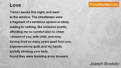 Joseph Brodsky - Love