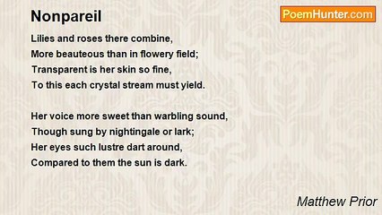 Matthew Prior - Nonpareil