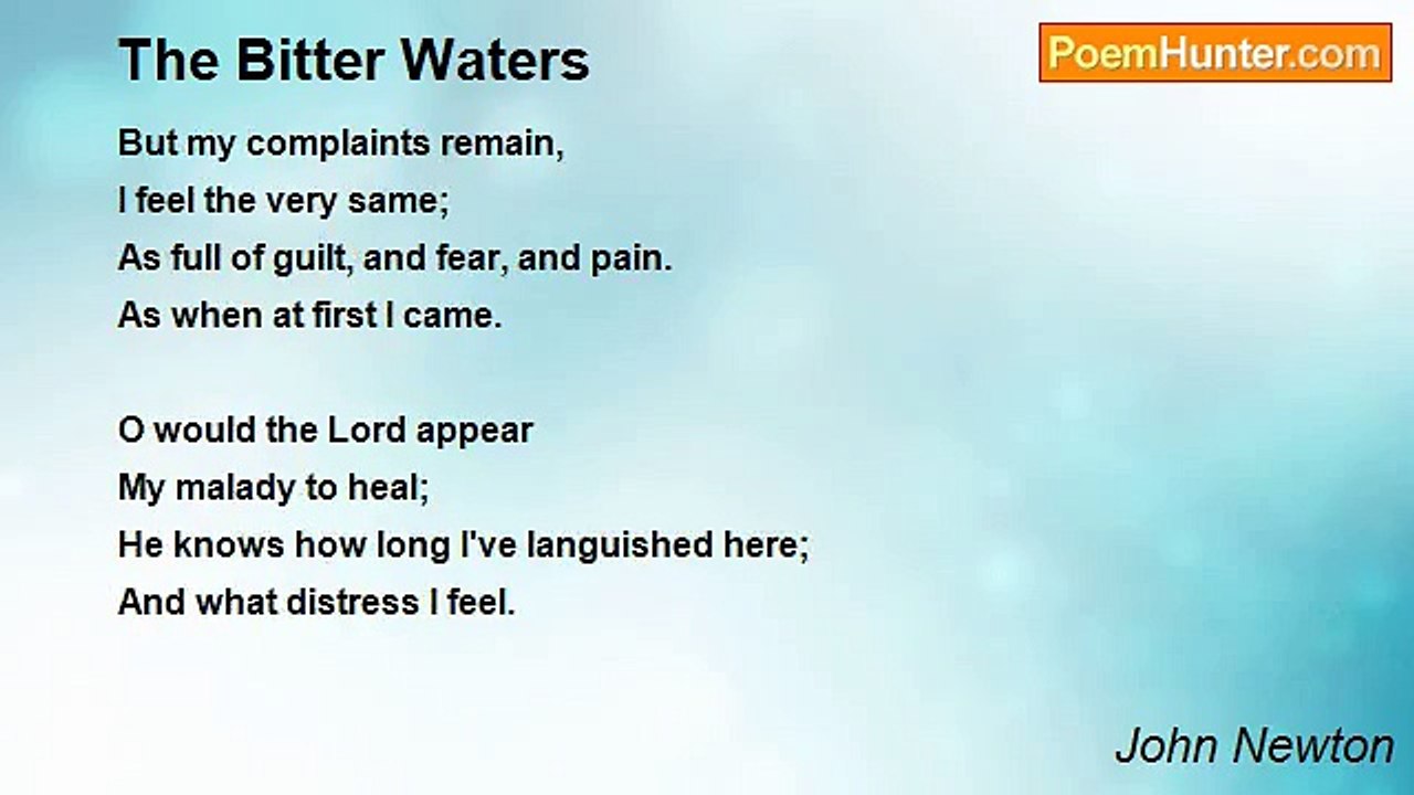 John Newton - The Bitter Waters