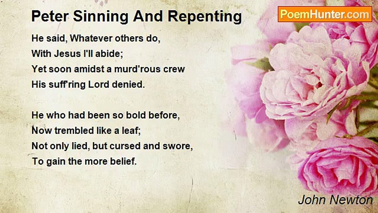 John Newton - Peter Sinning And Repenting